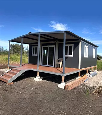 Twin wing expandable container house - Exported to Argentina