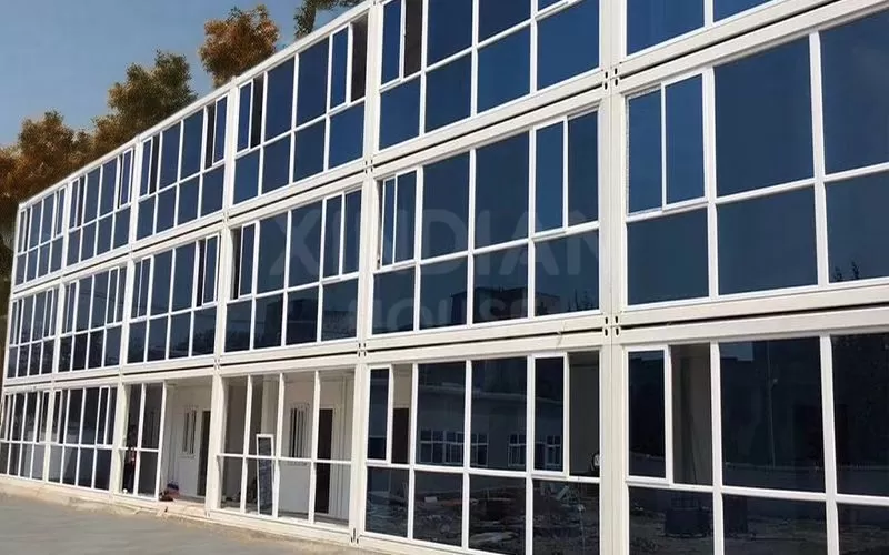 Container housing project serve as modular camp buildings and living quarters for temporary