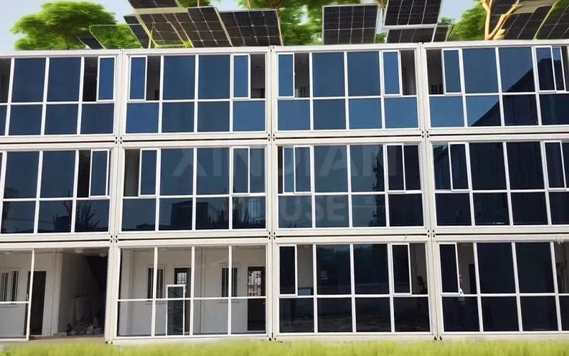 Container housing project serve as modular camp buildings and living quarters for temporary