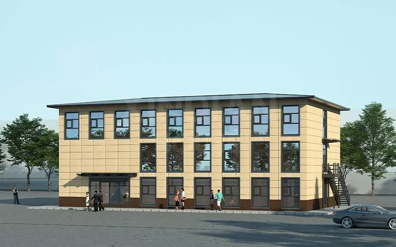 3-story office building custom high quality flat pack shipping modular office
