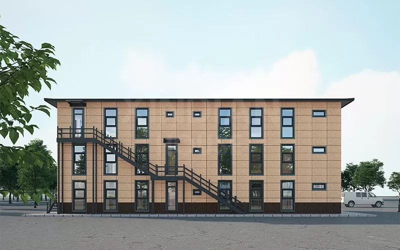 3-story office building custom high quality flat pack shipping modular office