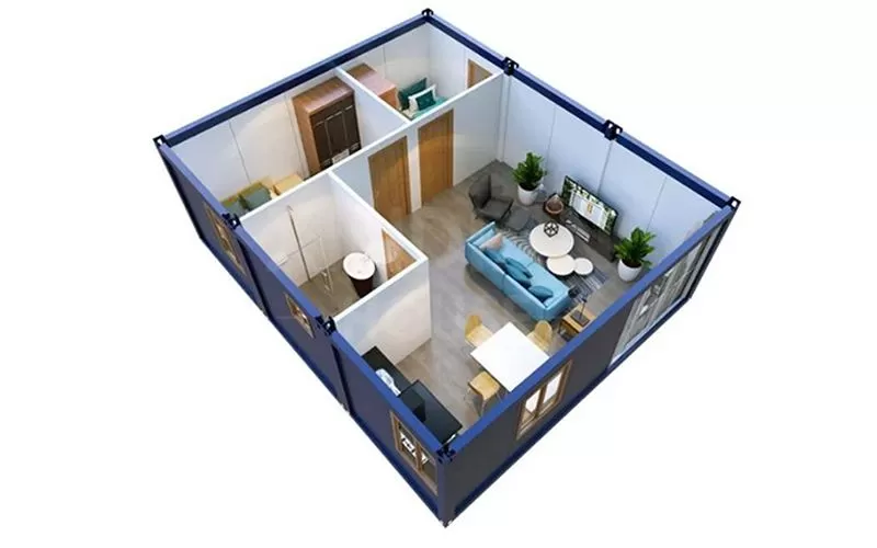мобильный дом сборный Flat Pack сборные дома 100m2 контейнер