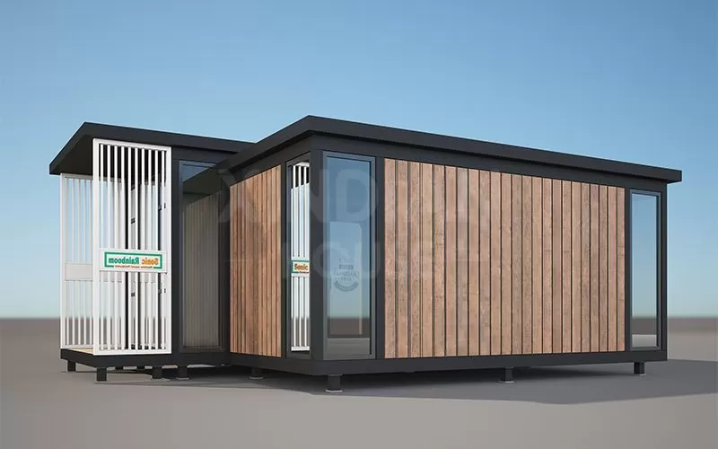 Экономичный модульный кафе сборный Flatpack новый дизайн контейнерный дом для продажи