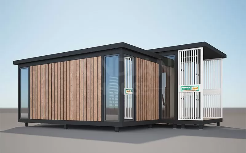 Экономичный модульный кафе сборный Flatpack новый дизайн контейнерный дом для продажи